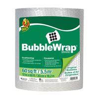 Duck Brand Bubble Wrap Roll, Original Bubble Cushioning, 12" x 60', Perforated Every 12" (287007)