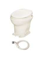 Thetford Parchment Aqua-Magic V RV Toilet-High Profile Color-Hand Sprayer-Pedal Flush 31680