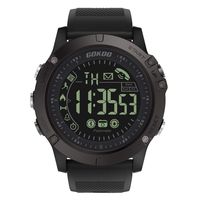 GOKOO Smartwatch Mens Sport Smartwatch Sport Watches Men Activity Tracker with Calorie Counter Pedometer Stopwatch Message Black