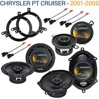 Compatible with Chrysler PT Cruiser 2001-2005 OEM Speaker Upgrade Harmony Speakers Package New