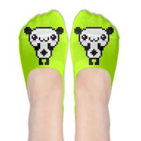 Mosaic Game Panda Classic Womens Athletic Non Slip Ankle Compression Low Cut Loafer Socks For Yoga Train Hiking Cycling Running Sports Soccer