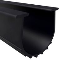 Loobani Garage Door Bottom Weather Stripping Rubber Seal Strip Replacement, 5/16" T Ends, 3 3/4" Width X 20 Feet Lenth (Black)