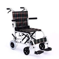 wheelchair with handbrake Transport, Collapsible Portable Trolley, Adjustable Foot Pedal for Easy Transportation and Storage, Suitable for The Elderly and Disabled
