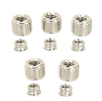 Livestream® Gear - 1/4" to 3/8" Screw Adapter with Interior 1/4" Reducer Bushing. Conversion Screw Adapter for Tripod, Monopod, Ballhead, DSLR, SLR, and More. (1/4"-3/8" Adapter (10pc))