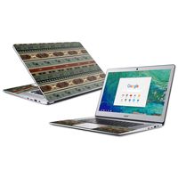 Mightyskins Skin Compatible with Acer Chromebook 15" (2018) - Cabin Stripes | Protective, Durable, and Unique Vinyl Decal Wrap Cover | Easy to Apply, Remove, and Change Styles | Made in The USA