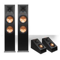 Klipsch RP-280F Reference Premiere Floorstanding Speaker with RP-140SA Add-On Dolby Atmos Enabled Elevation Speakers (Black)