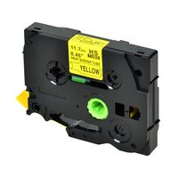 SuperInk 1 Pack Compatible for Brother HSe-631 HSe631 HS-631 HS631 Black on Yellow Heat Shrink Tube Label Tape use in PT-D210 D200 D400 D450 D600 H300 P700 P900 Printer (0.46''x 4.92ft,11.7mm x 1.5m)