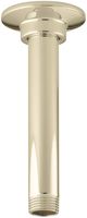 KOHLER K-7394-AF 6-Inch Ceiling Mount Showerarm, Vibrant French Gold