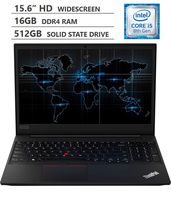 Lenovo Thinkpad E590 15.6" HD Anti-Glare Widescreen Business Laptop, Intel Core i5-8265U Processor up to 3.90GHz, 16GB RAM, 512GB Solid State Drive, Wireless-AC, Bluetooth 5.0, Windows 10 Pro, Black