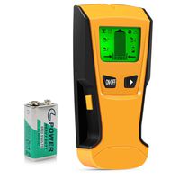 PERLESMITH Stud Finder Wall Detector 5 in 1 - Electronic Stud Sensor Wall Scanner Center Finding - with Battery LCD Display for Wood Metal Studs AC Wire Detection