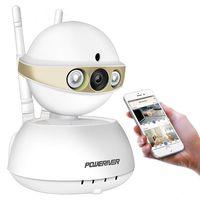 Home Camera, Pet Camera, POWERIVER WiFi IP Camera, Security Surveillance Dome Camera, Angle Control, Night Vision Two-Way Audio, Motion Detection, Remote Control with Smart Phone/PC