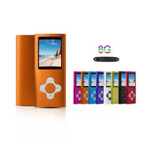 G.G.Martinsen Orange 8GB Versatile MP3/MP4 Player with Photo Viewer, Mini USB Port Slim 1.78 LCD, Digital MP3 Player, MP4 Player, Video Player, Music Player, Media Player