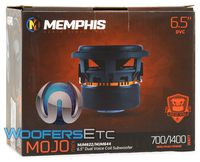 Memphis MJM644 6.5" 700W RMS Dual 4-Ohm MOJO Series Subwoofers