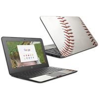 MightySkins Skin Compatible with HP Chromebook 11 G6 11.6" (2018) - Baseball | Protective, Durable, and Unique Vinyl Decal wrap Cover | Easy to Apply, Remove, and Change Styles | Made in The USA