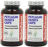 Yerba Prima Psyllium Husks , 625 Mg, 180 Capsules (2 pck)