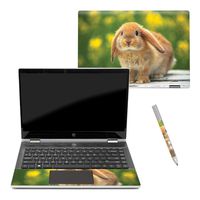 MightySkins Skin Compatible with HP Pavilion x360 14" (2018) - Rabbit | Protective, Durable, and Unique Vinyl Decal wrap Cover | Easy to Apply, Remove, and Change Styles | Made in The USA