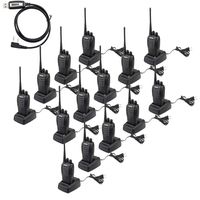 BaoFeng BF-888S 5W 400-470MHz 16-CH Handheld Walkie Talkies Black(Pack of 14)