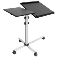 Mount-It! Rolling Laptop Tray and Projector Cart, Height Adjustable Presentation Cart with Wheels (MI-7945)