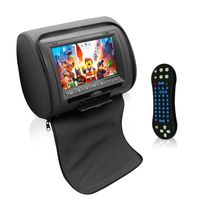 Pyle Car Seat Headrest Dd TV Display Monitor 7 Inch Widescreen with Remote Control, Built In DVD Player, USB/ SD Reader, FM & IR Transmitter for Travel with Movie/ Video, TV, Games - PL74DBK