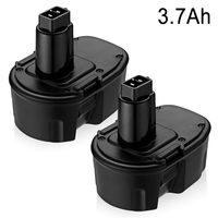 {Upgraded}2Pack 3.7Ah 18V DC9098 DC9096 Replacement Battery for Dewalt 18 Volt Battery XRP DC9096 DC9099 DC9098 DW9099 DW9098 Cordless Power Tools,2 Pack