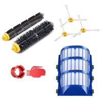 Accessory for Irobot Roomba 600 610 620 650 Series Vacuum Cleaner Replacement Part Kit - Includes 3 Pack Filter, Side Brush, and 1 Pack Bristle Brush