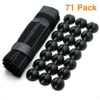 Cable Clips Cable Ties Reusable- Under Desk Cable Management Cable Organizer Reusable Cable Ties Adhesive Cable Clips Cord Keeper Desk Organizer Cord Organizer Office Organization Desktop Organizer