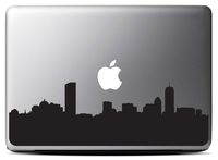 Boston Skyline - Black (13 inch) Macbook Decal - Laptop Decal