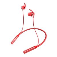 Cdrival Bluetooth 5.0 Neckband Headphones, IPX5 Waterproof Sports Earphones, Active Noise Cancelling Wireless Bluetooth Headset for Running, Gym, Workout, Travel, Business, Magnetic Earbuds - Red