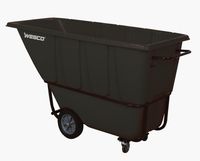 Wesco Industrial Products 272582 Tilt Cart, Standard Duty, 1 Cubic Yard, 72.75" Length, 43" Height, 29.25" Width