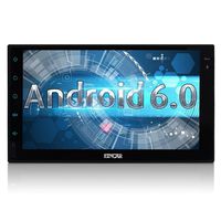 7 inch Android 6.0 Marshmallow Car Stereo with External Microphone - 2 Din in Dash GPS Navigation Bluetooth Radio - Support Phone Mirror, USB, SD, OBD2, 3G, 4G, WiFi, Dual CAM-in