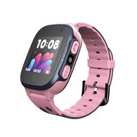 Happy Cherry Boys Girls Touch Screen Smartwatch Phone with Camera Alarm Flashlight Voice Call Christmas Birthday Gift, Pink