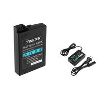 Insten Battery Pack + Home Wall Travel Charger AC Adapter Compatible With Sony PSP 2000 3000 Slim
