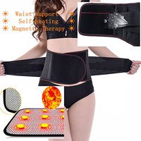 ZSZBACE Self-Heating Magnetic Back Heat Pad Belt for Massage with Far Infared and Magnetic Therapy (L)