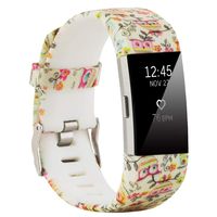 honecumi Colorful Watch Band Replacement for Fitbit Charge 2 Wrist Strap for Men & Women Quick Release Strap Band Compatible with Fitbit Charge 2 Smart Watch-Large Size -owl