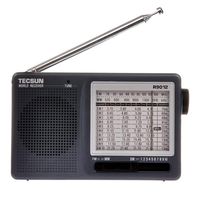 TMY 12 Band FM/AM/SW Radio Multiband Radio Receiver Portable Best Radio Black (Size : 12.6cm)