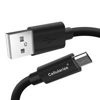 10ft Micro USB Cable, Cellularize Extra Long Fast Charging USB Charger Android Cable for Samsung Galaxy S7 Edge S6 S5, Android Phone, LG G4, HTC