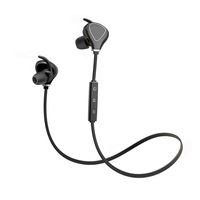 GRMN Sweatproof Sports Bluetooth Headphones Best Wireless Waterproof Earphones HD Stereo Earbuds 10 Hours Long-Lasting Play Time Noise (Black)