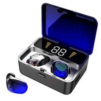 Wireless Earbuds, IPX7 Waterproof Bluetooth 5.0 + EDR Headphones w/Mic HD Stereo, 2000mAh Charging Case LED Battery Display 100H Playtime in-Ear, Touch-Control, True Wireless Earbuds for iOS Android