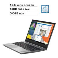 Lenovo ThinkPad E590 15.6-Inch FHD 1080P Business Laptop, Intel Quad-Core i7-8565U up to 4.6 GHz, Intel UHD 620, 16GB DDR4 RAM, 500GB HDD, HDMI, WiFi, FP Reader, Win 10 Pro, Silver