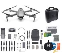 DJI Mavic 2 Pro Fly More Kit Combo Drone Quadcopter Bundle, Waterproof Hard Carrying Case, Landing Pad, 128GB SD Card Supports 4K Video