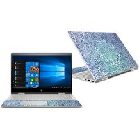 Mightyskins Skin Compatible With Hp Envy X360 Convertible 15" (2018) - Carved Blue | Protective, Durable, And Unique Vinyl Decal Wrap Cover | Easy To Apply, Remove, And Change Styles | Made In The Usa