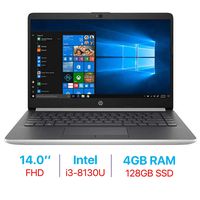 2019 HP 14-inch FHD (1920x1080) IPS Laptop PC (Intel Core i3-8130U Up to 3.4GHz Processor, 802.11 ac WiFi, Bluetooth, Webcam, USB 3.1 Type-C, HDMI, Windows 10, 4GB DDR4 RAM 128GB SSD