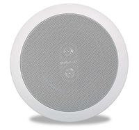 Polk Audio RC6s In-Ceiling 6.5" Stereo Speaker | Dual Channel from a Single Location | Perfect for Damp and Humid Indoor/Outdoor Placement - Bath, Kitchen, Covered Porches (White, Paintable Grille)