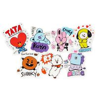 Chutoral BTS Stickers, Variety Vinyl Car Sticker Motorcycle Bicycle Luggage Decal Graffiti Patches Skateboard Stickers for Laptop Stickers(7 Pcs)