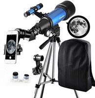 Telescope for Kids Beginners - Travel Scope 70mm Apeture Portable Telescope for Early Development Science with Backpack for Travel Carry Easily