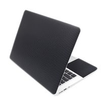 Black 3D Carbon Fibre Laptop Skin Sticker 15.6 Vinyl Stickers for Notebook 17 Inch 15 Inch 14 Inch 13 Inch Decals for Mac Air 13.3/Mi Pro/Asus/HP,17 Inch,Black