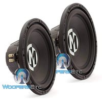 Pair of Memphis 15-SRX12D4 12" 500W RMS Dual 4-Ohm Street Reference Subwoofer