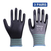 Working Gloves for Women and Men, Pine Tree Tools Bamboo Gloves Nitrile Protective Coating Against Cuts Barehand Sensitivity Work Glove for Gardening, Fishing, Restoration Work Thin Safety