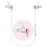 Agoz Wireless Headphones Earbuds Bluetooth Headset Compatible With Apple iPhone 11 XS Max XR X 8 Plus 8 7 6S,Samsung Galaxy S10 Note 10 9 8, S9 S8 J7 A10e A50, Moto Z4 Z3 Z2, OnePlus 6T 7T (Rose Gold)