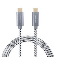 CableCreation USB C Cable 10ft, Braided USB C to USB C Fast Charging Cable (60W/ 3A), Data Sync up to 480Mbps(Space Gray), Compatible with Macbook(Pro), Galaxy S10/S9/S9+, Pixel XL 2XL, etc.